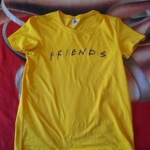 Yellow "friends" Tee